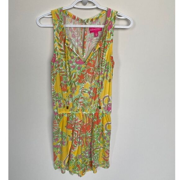 Lilly Pulitzer x Target Challis Romper Happy Place - Picture 4 of 12